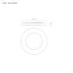 AUREA PLAFONIERA Ø60 24W 3000K-4000K DIMMERABILE disponibile in 3 colori - immagine 8