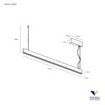 Segmento sospensione di Vivida LED CCT 2700/3000/4000K - immagine 6