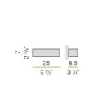 Toy applique da parete Panzeri attacco G24D3 24W acciaio satinato - immagine 2