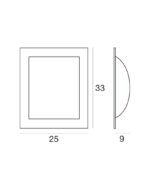 539NS881 Plafoniera nikel satinato di Linea Light serie Metal Wally - immagine 4