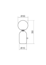 Helios Lampada da tavolo di Redo disponibile in due colori e dimensioni - immagine 4
