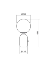 Helios Lampada da tavolo di Redo disponibile in due colori e dimensioni - immagine 7