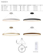 Sospensione led Niseko II disponibile in diverse finiture e dimensioni - immagine 5