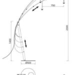 Ricca Piantana di Mantra disponibile in due finiture di paralumi - immagine 3