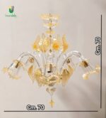 VIVALDI/S5 Lampadario di La Murrina in cristallo oro - immagine 2