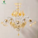 VIVALDI/S5 Lampadario di La Murrina in cristallo oro