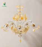 VIVALDI/S5 Lampadario di La Murrina in cristallo oro