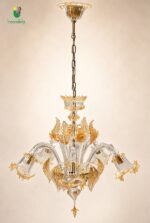 VIVALDI/S5 Lampadario di La Murrina in cristallo oro - immagine 5