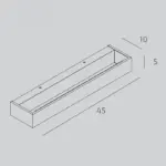 BIOS APPLIQUE di TOP LIGHT LED INTEGR. SWITCH 3000/4000 DISPONIBILE IN 11 COLORI e 3 DIMENSIONI - immagine 7