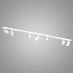 KORA 1208/7 Faretto Orientabile TOP LIGHT in Alluminio 7 Luci disponibile in tre colori - immagine 4