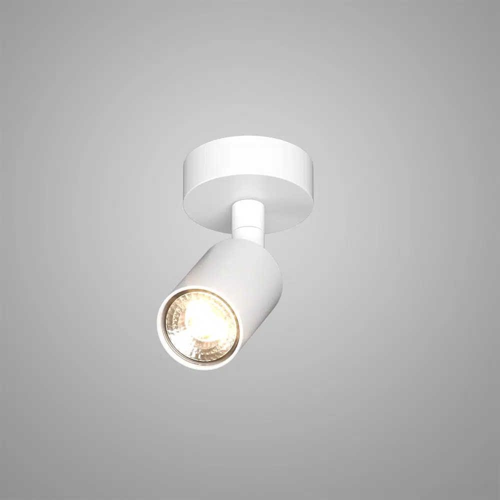 faretto-orientabile-isla-micro-top-light-12091-BI-NS01-2 ISLA MICRO 1209 Faretto Orientabile TOP LIGHT in Alluminio 1 Luce - immagine 1