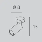 ISLA MICRO 1209 Faretto Orientabile TOP LIGHT in Alluminio 1 Luce - immagine 4