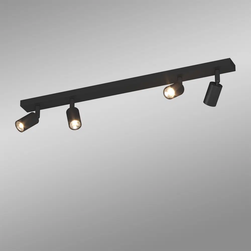 faretto-orientabile-isla-micro-top-light-12094-NE-NS01 ISLA MICRO 1209 Faretto Orientabile TOP LIGHT in Alluminio 4 Luci disponibile in tre colori - immagine 1