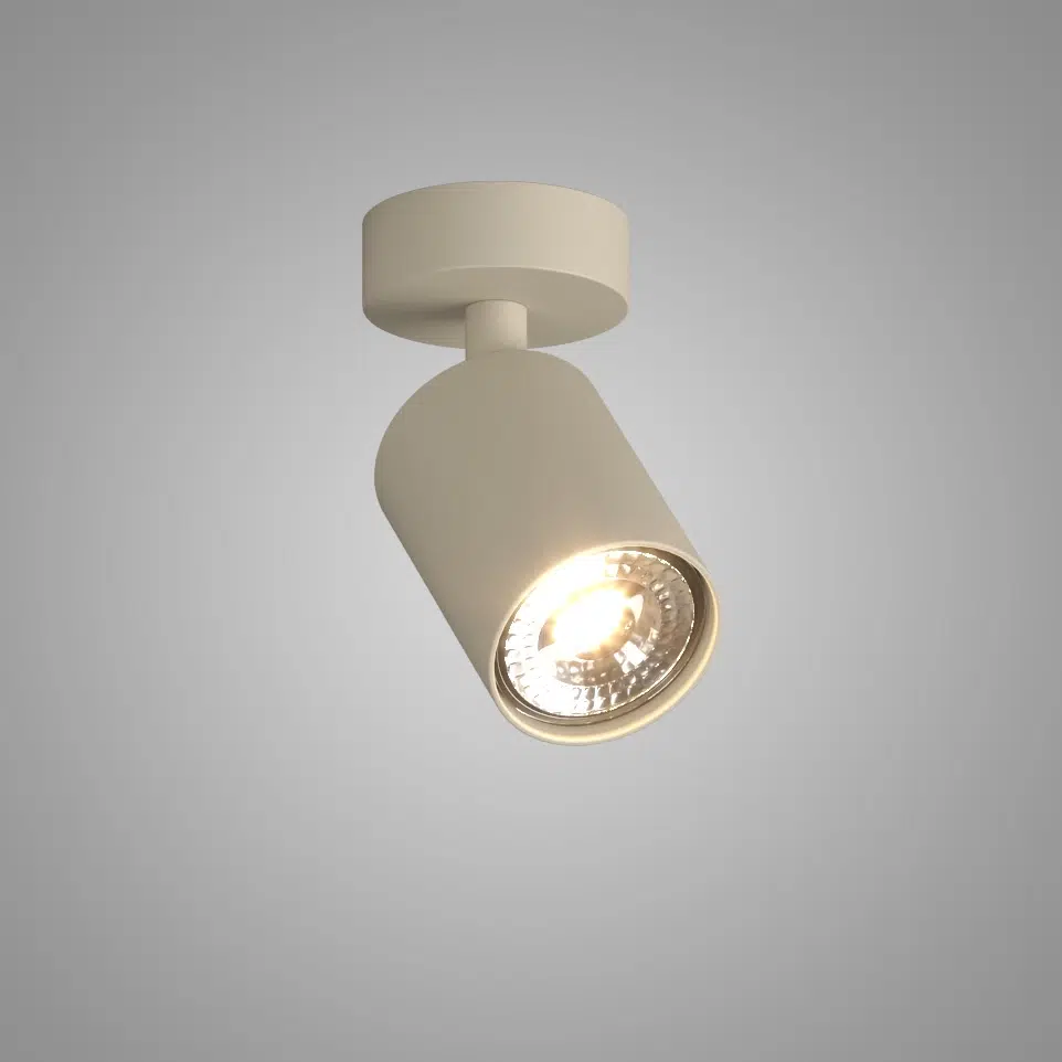 faretto-orientabile-kora-top-light-12081-SA-NS01 KORA 1208/1 Faretto Orientabile TOP LIGHT – disponibile in tre colori - immagine 1