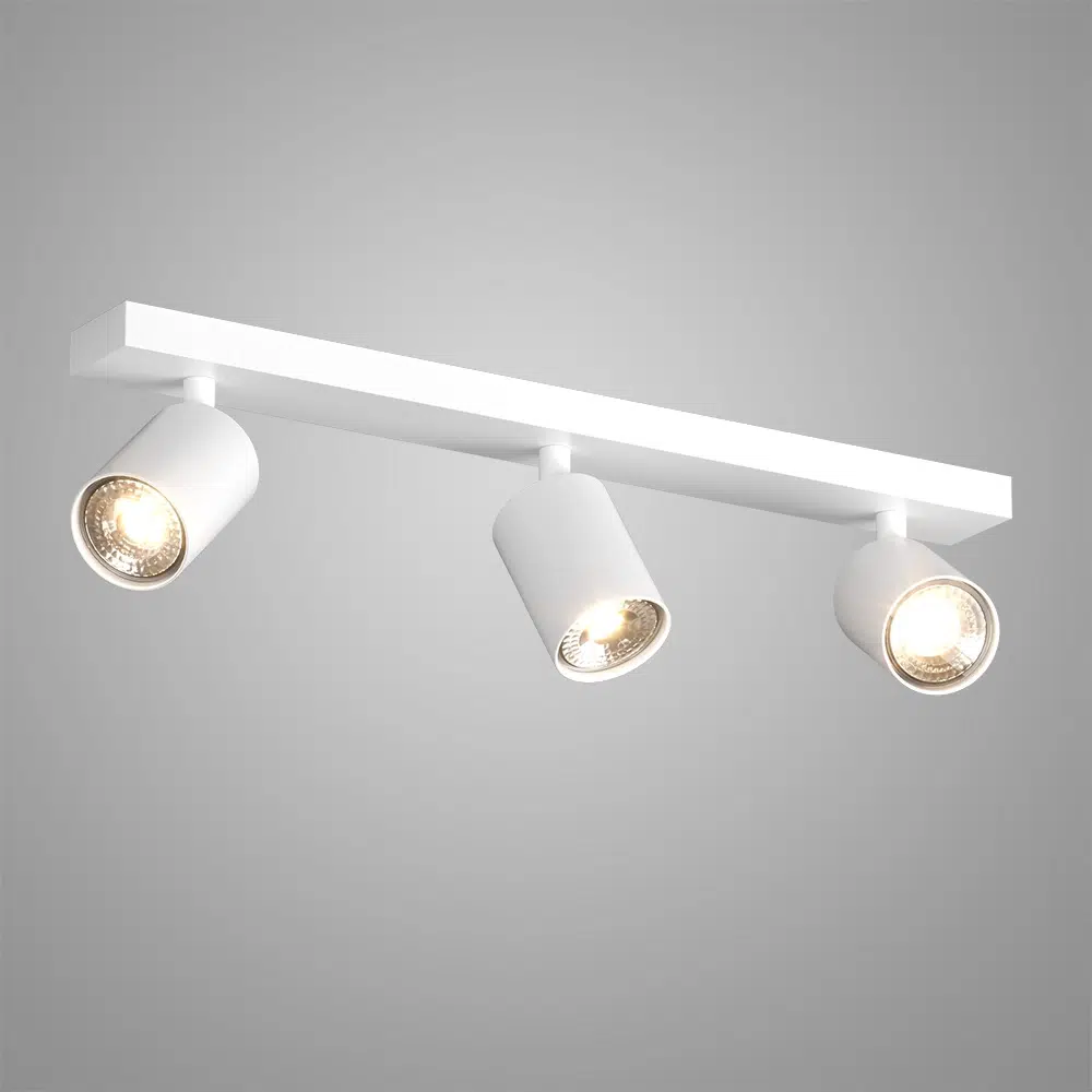 faretto-orientabile-kora-top-light-12083-BI-NS01 KORA 1208 Faretto Orientabile di TOP LIGHT Alluminio 3 Luci disponibile in tre colori - immagine 1