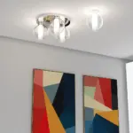 WAX 1215 Plafoniera TOP LIGHT in Metallo Vetro 1 Luce disponibile in diverse finiture e colori - immagine 5