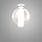 WAX 1215 Plafoniera TOP LIGHT in Metallo Vetro 1 Luce disponibile in diverse finiture e colori - immagine 2