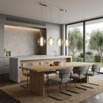 WAX 1215 Lampada a Sospensione TOP LIGHT Metallo Vetro 4 Luci L. 88×18 disponibile in vari colori e finiture