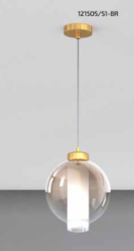 WAX 1215/S1 Lampadario Moderno TOP LIGHT Metallo Vetro 1 Luce D. 18 disponibile in diversi colori e finiture - immagine 8