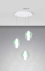 WAX 1215/S3 T Lampada a Sospensione TOP LIGHT Metallo Vetro 3 Luci disponibile in diverse finiture e colori - immagine 6