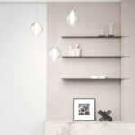 WAX 1215 Lampadario TOP LIGHT – Metallo Vetro 3 Luci L. 68×18 disponibile in vari colori e finiture