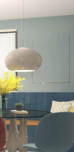 CASPER 1218 Lampada a Sospensione TOP LIGHT Alluminio Vetro D. 55/42 disponibile in due colori e misure - immagine 10