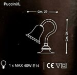 Puccini P1 Lume di La Murrina decoro cristallo oro - immagine 7