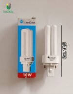 Lampadina fluorescente 10W attacco G24d 2 PIN 2700K
