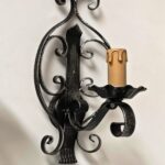 702 Applique nero-argento di Artelux 1 Luce E14