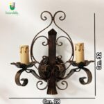 702 Applique ruggine-oro di ArteLux 2 Luci x E14