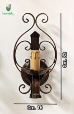 702 Applique di Artelux Ruggine-oro 1 Luce x E14 - immagine 2