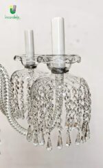 129006 Lampadario 6 Luci in Cristallo di Boemia - immagine 2