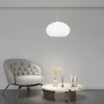CASPER 1218 Lampada a Sospensione TOP LIGHT Alluminio Vetro D. 55/42 disponibile in due colori e misure