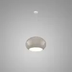 CASPER 1218 Lampada a Sospensione TOP LIGHT Alluminio Vetro D. 55/42 disponibile in due colori e misure - immagine 7