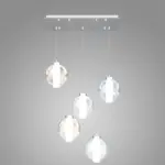 WAX 1215 Lampada a Sospensione TOP LIGHT Metallo Vetro 5 Luci L. 61×41 disponibile in vari colori e finiture