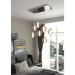 WAX 1215/S1 Lampadario Moderno TOP LIGHT Metallo Vetro 1 Luce D. 18 disponibile in diversi colori e finiture - immagine 4