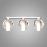WAX 1215 Lampada da Soffitto TOP LIGHT Metallo Vetro 3 Luci L. 68×18 disponibile in diversi colori e finiture - immagine 3