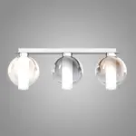 WAX 1215 Lampada da Soffitto TOP LIGHT Metallo Vetro 3 Luci L. 68×18 disponibile in diversi colori e finiture