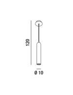 5956 B Perenz  pendene in metallo bianco - immagine 2