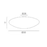 JELLY 1219 Plafoniera Classica TOP LIGHT Vetro D. 50/60 disponibile in due colori e dimensioni - immagine 6
