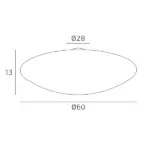 JELLY 1219 Plafoniera Classica TOP LIGHT Vetro D. 50/60 disponibile in due colori e dimensioni - immagine 9