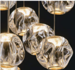 Ciottolo sospensione di Illuminati 5 Luci LED 21W 3000K in due finiture - immagine 4