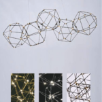 LUCCIOLA prisma Sospensione di Illuminati LED 5 luci 3000k 24 w, 1920 LM, L75