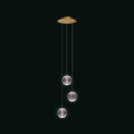 Diamante sospensione di Illuminati 3 Luci LED 12,6W 3000K disponibile in due finiture