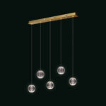 Diamante sospensione di Illuminati 3 Luci LED 21W 3000K disponibile in due finiture