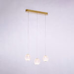 Diamante sospensione di Illuminati 3 Luci LED 12,6W 3000K disponibile in due finiture