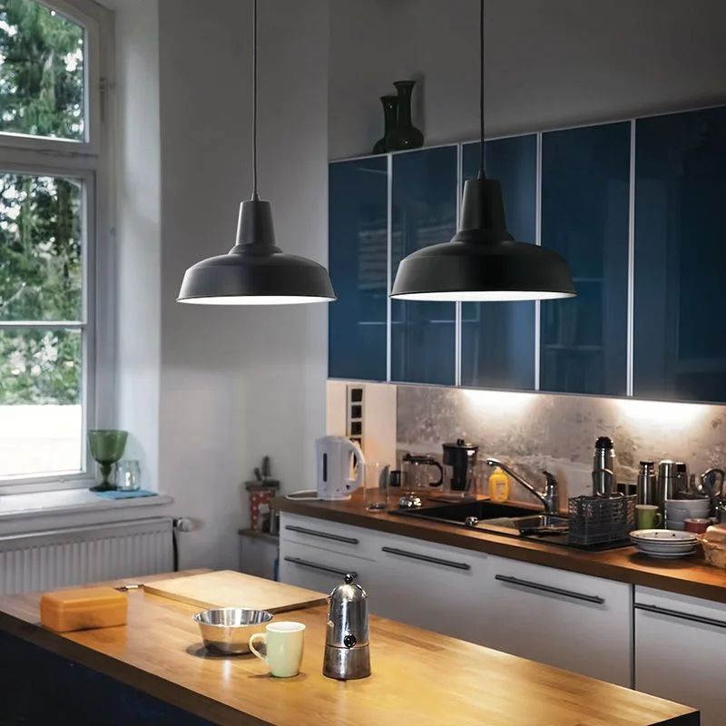 ideal-lux-moby-sp1-lampada-a-sospensione-vintage-industriale-nero Moby SP1 sospensione vintage di Ideal Lux disponibile in tre colori - immagine 1