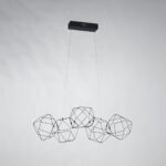 LUCCIOLA prisma Sospensione di Illuminati LED 5 luci 3000k 24 w, 1920 LM, L75 - immagine 6
