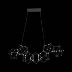 LUCCIOLA prisma Sospensione di Illuminati LED 7 luci 3000k 33,6 w, 1920 LM, L75 - immagine 4