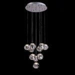 Ciottolo sospensione di Illuminati 8 Luci LED 12,6W 3000K in due finiture - immagine 4
